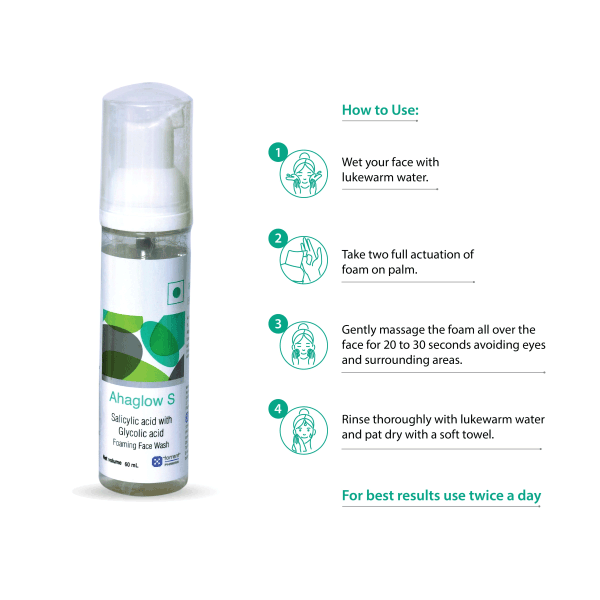 Ahaglow S Foaming Face Wash, 100 ml