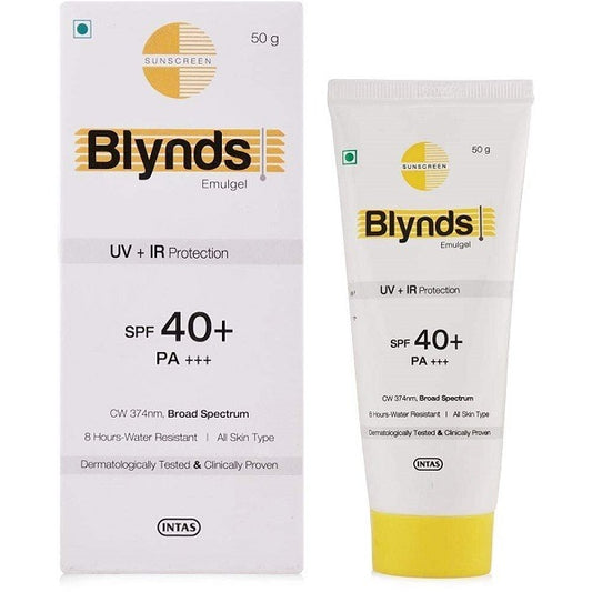 Blynds Emulgel 40+ & PA+++ sunscreen gel, 50g