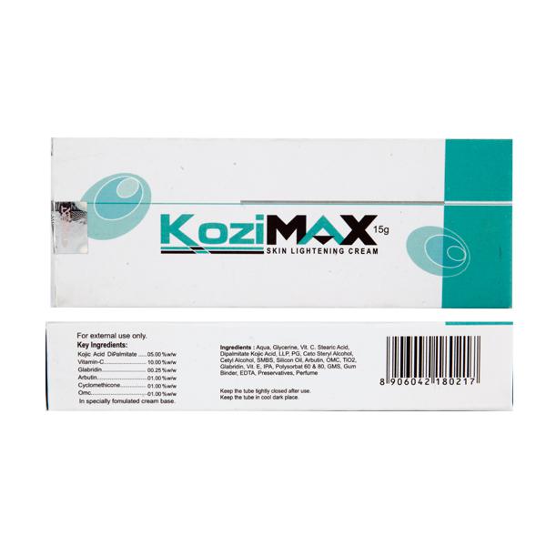 Kozimax Skin Lightening Cream, 15gm (Pack of 2)