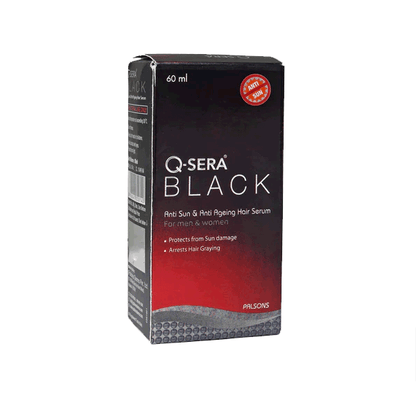 Q Sera Black Anti Sun And Anti Ageing Serum, 60ml