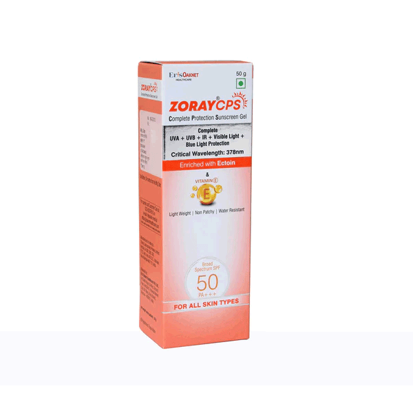 Zoray CPS Sunscreen Gel SPF 50 PA+++, 50g