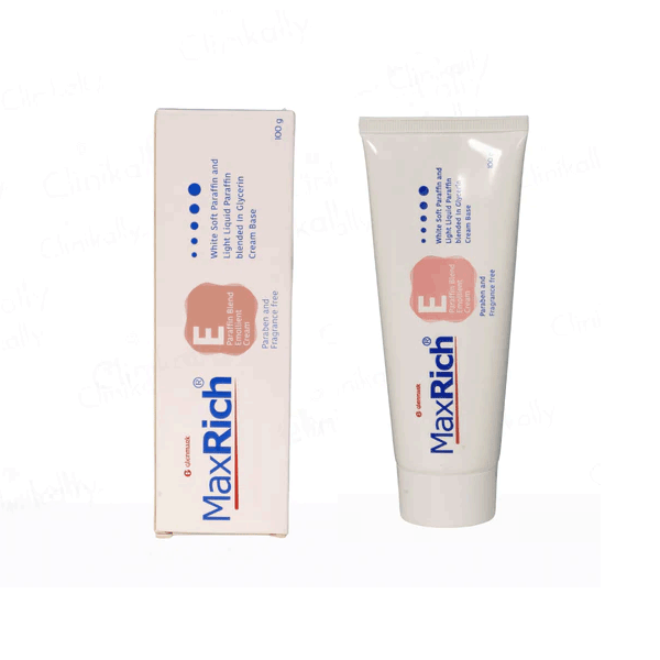 Maxrich E Emollient Cream, 100g (Pack of 2)