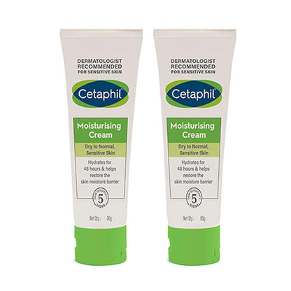 Cetaphil Moisturising Cream 80 gm (Pack of 2)