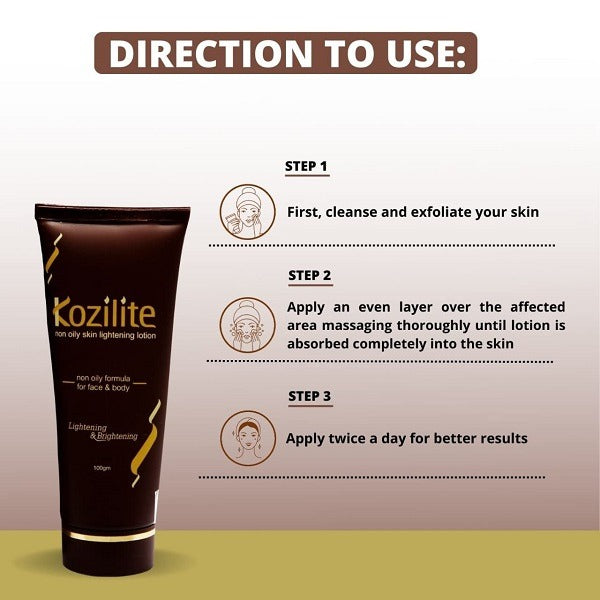 Kozilite Non Oily Skin Lightening Lotion, 50gm