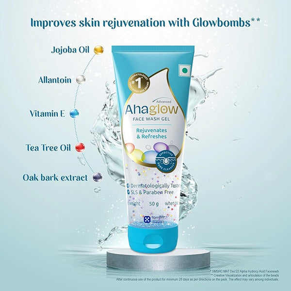 Ahaglow Face Wash, 50gm (Pack of 2)