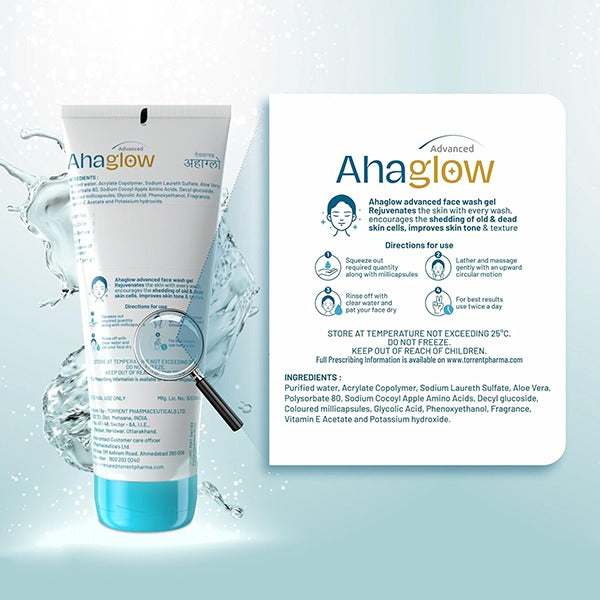 Ahaglow Face Wash, 50gm (Pack of 2)