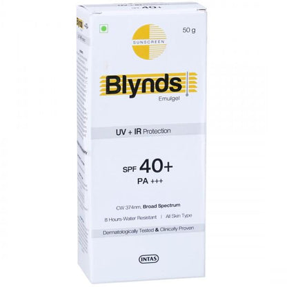 Blynds Emulgel 40+ &amp; PA+++ sunscreen gel, 50g