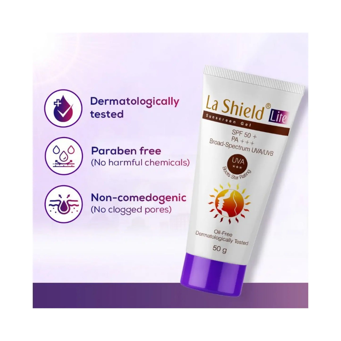 Lashield Lite Sunscreen Gel SPF 50+ PA+++