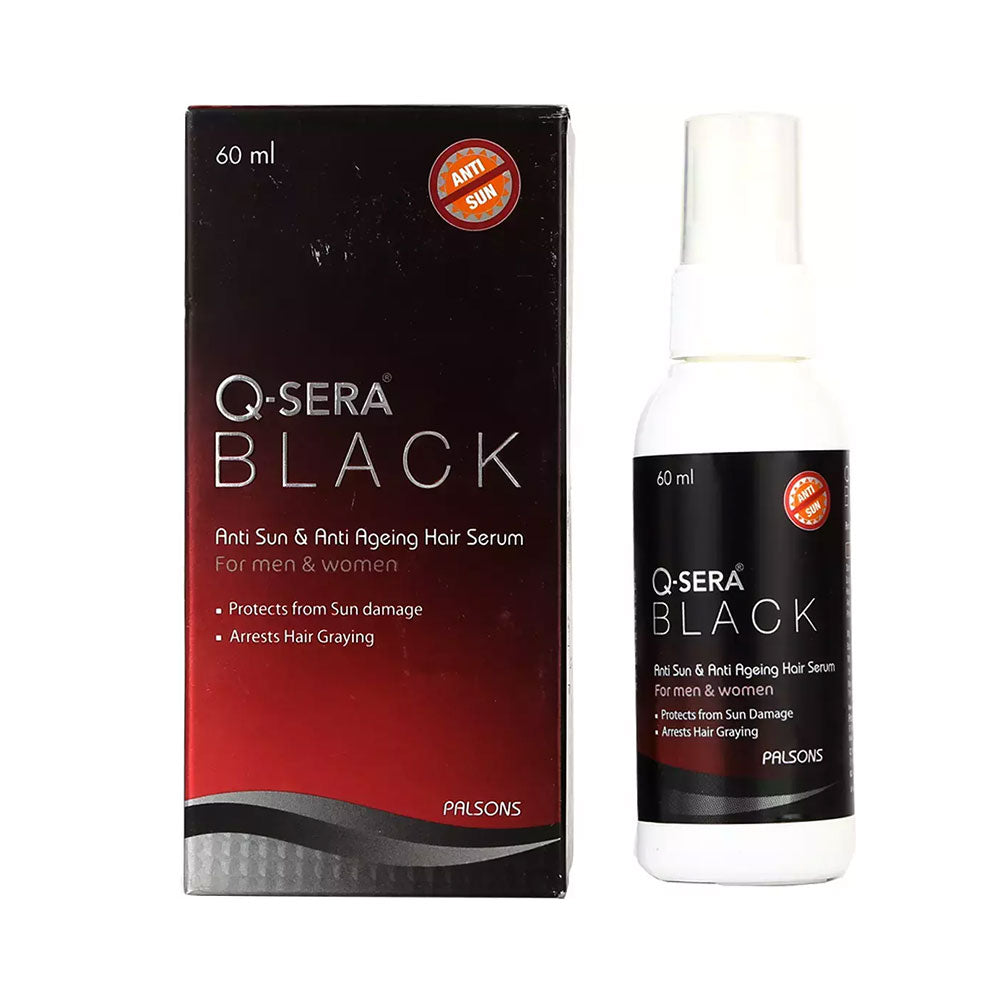 Q Sera Black Anti Sun And Anti Ageing Serum, 60ml
