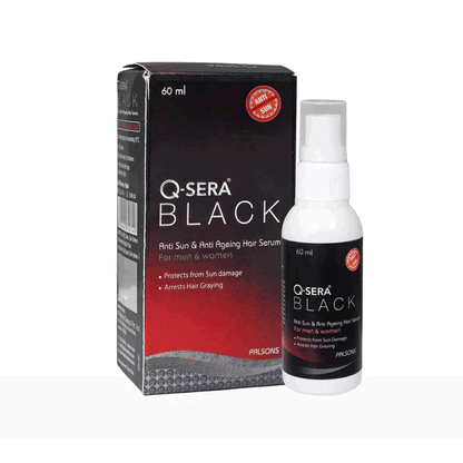 Q Sera Black Anti Sun And Anti Ageing Serum, 60ml