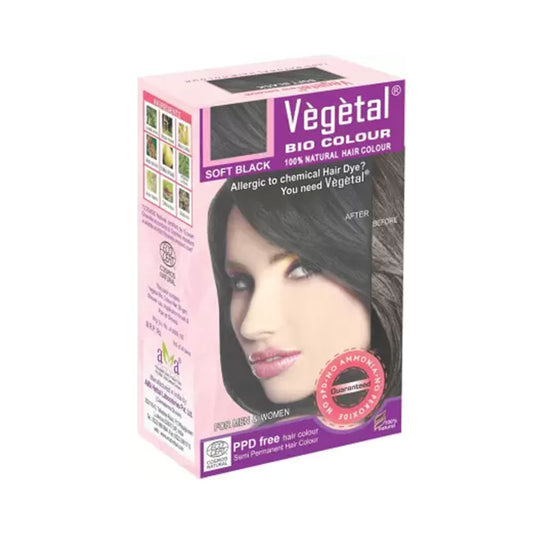 Vegetal Hair Colour Soft Black, 150gm