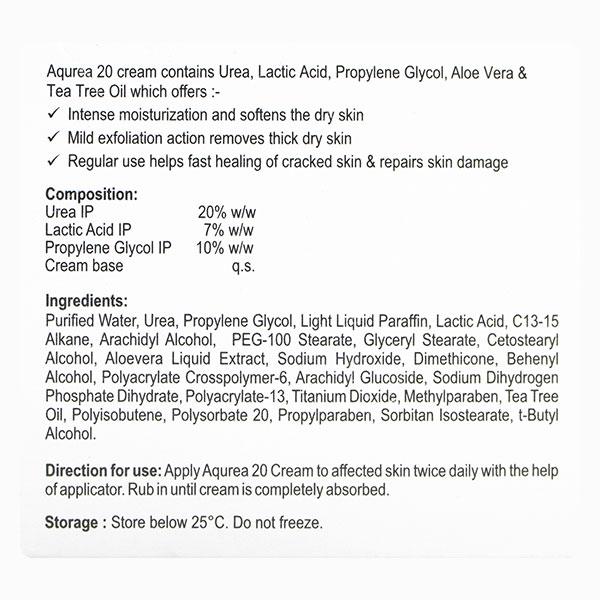 Aqurea 20 Moisturizing Urea Cream 100 gm