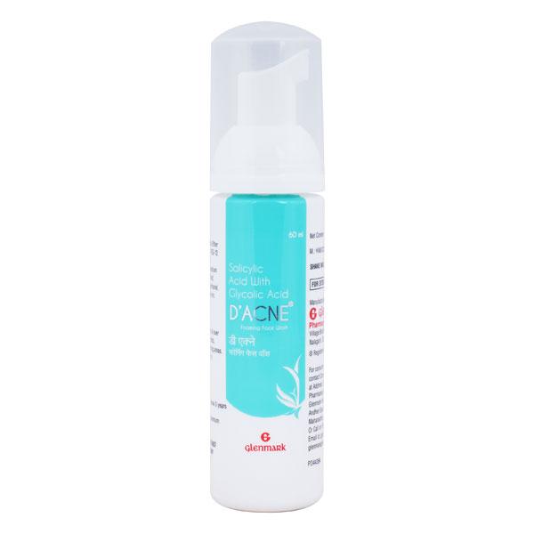D Acne Foaming Face Wash Foam, 60ml