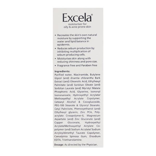 Excela Moisturiser for Oily & Acne Prone Skin Cream 50gm