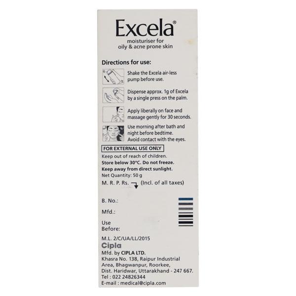 Excela Moisturiser for Oily & Acne Prone Skin Cream 50gm