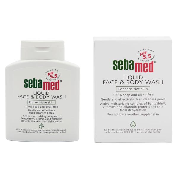Sebamed Liquid Face & Body Wash, 200ml