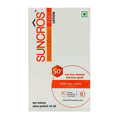 Suncros Matte Finish Soft Lotion SPF 50+ PA+++