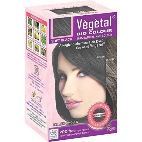 Vegetal Bio Colour Soft Black, 50 gm (Pack of 2)